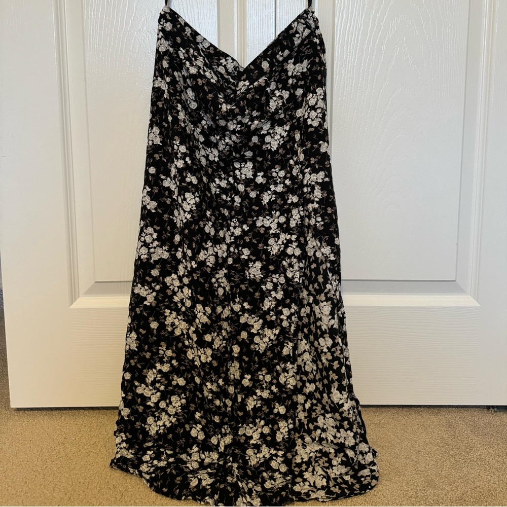 Floral midi skirt